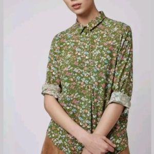 TOP SHOP floral blouse